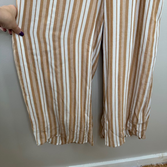 American Eagle Outfitters‎ Women's Halter Jumpsuit Striped Casual Summer M - Picture 2 of 10